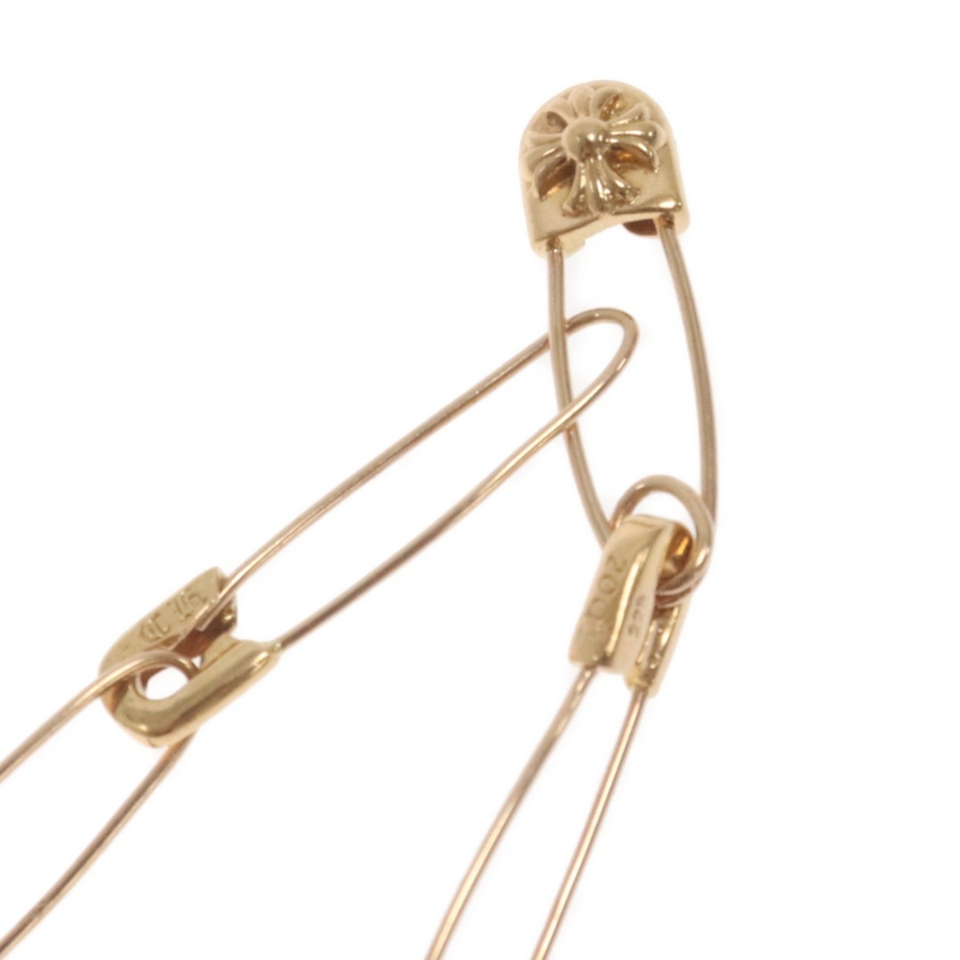 CHROME HEARTS 22k SAFETY PIN NECKLACE Gold 1h Used f382afc6635494cf469835db1b245 thumbnail 3