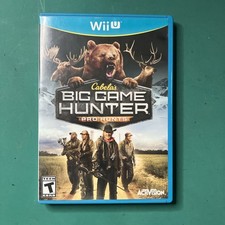 Cabela's Big Game Hunter: Pro Hunts Game (Nintendo Wii U, 2014). VERY GOOD.