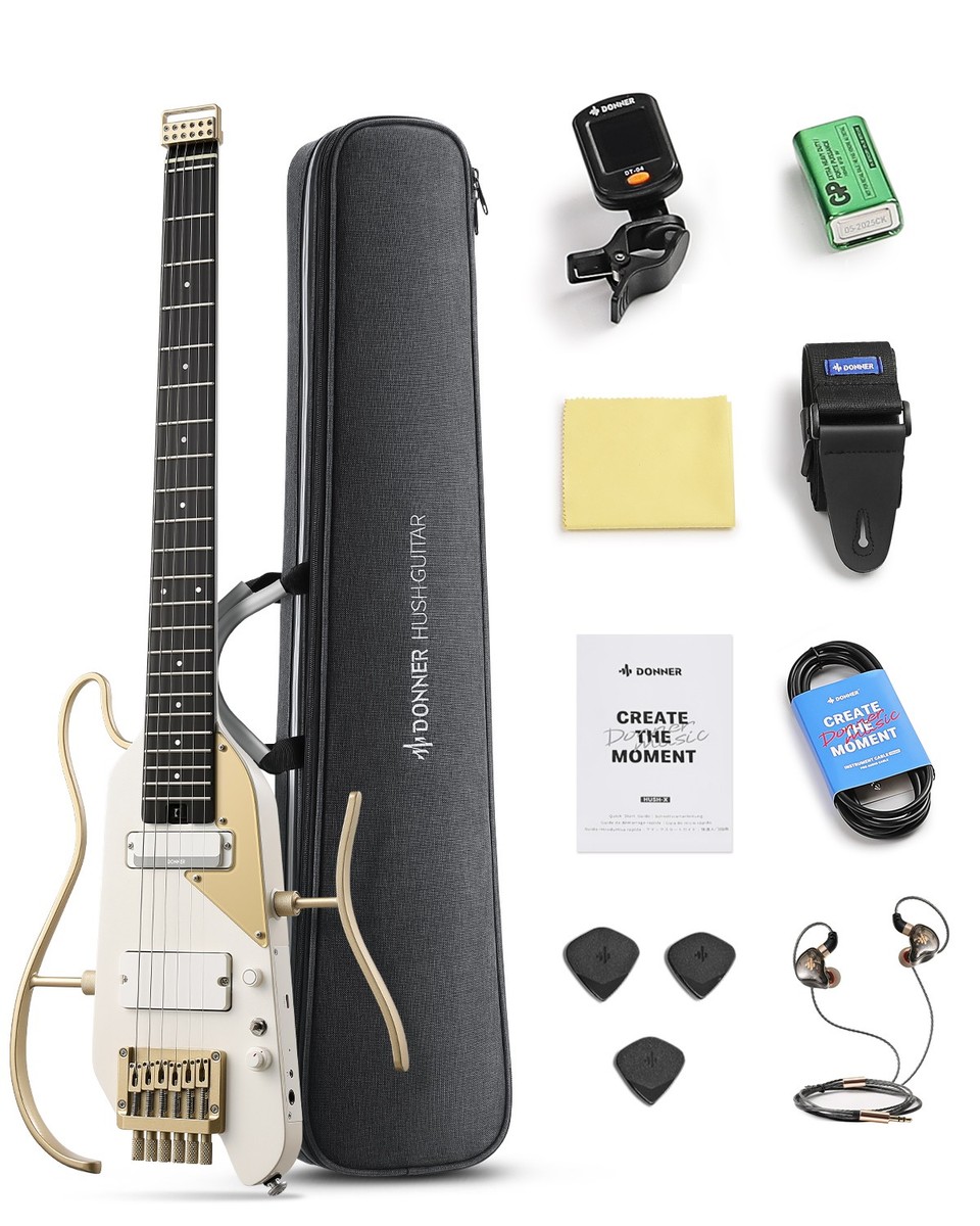 Donner HUSH X PRO Professional Electric Set Guitar Guitarra