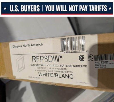 Dimplex RFP8DW Surface Mounting Box - White