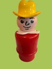 Vintage Fisher-Price Little People Rare Whoops cowboy with Red Body