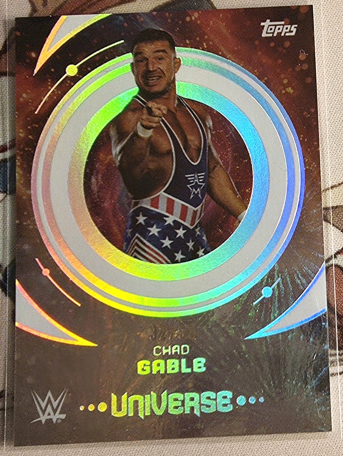 Chad Gable 2026 Topps WWE Universe #34 Blast Parallel /50