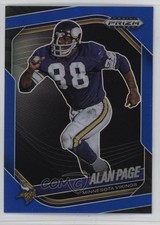 2025 Panini Prizm Black Blue Prizm /199 Alan Page #85 HOF 4d5