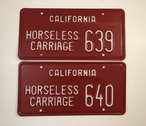 Horseless Carriage License Plates | eBay