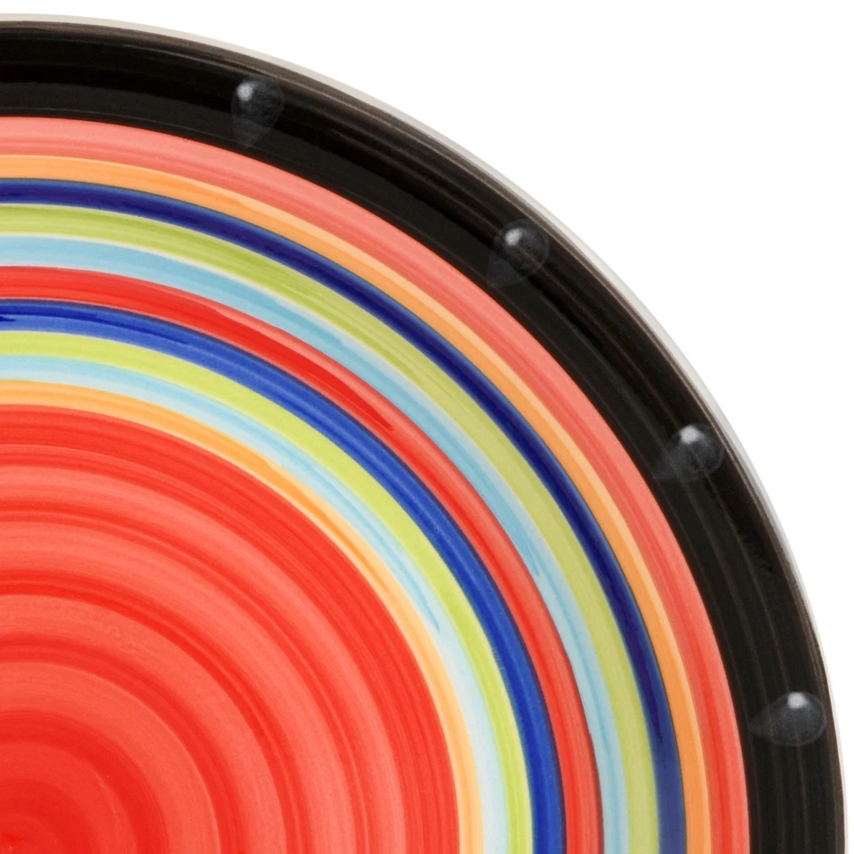 BrylaneHome 16 Piece Casa Stella Dinnerware Set - Red - Image 3 of 4