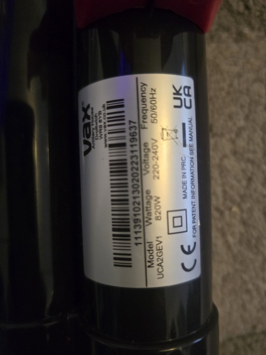 Scheda Madre PCB Per Aspirapolvere Vax Mach Air Revive UCA2GEV1 – Ricambio Usato