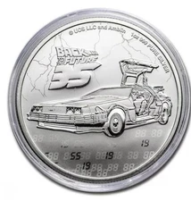 (1) NEW 2020 Niue 1oz .999 Silver $2 BU 35th Anniv. * BACK TO THE FUTURE * Coin