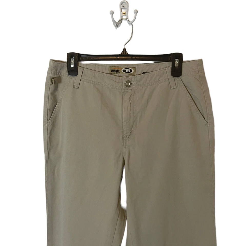 Calça bootcut Bongo Y2k Juniors tamanho 11 cintura baixa cáqui skatista - Imagem 2 de 4