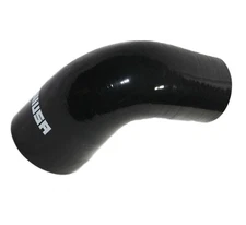 elbow Silicone hose 90 degree 2"ID - 2.5"ID reducer  COUPLER BLACK