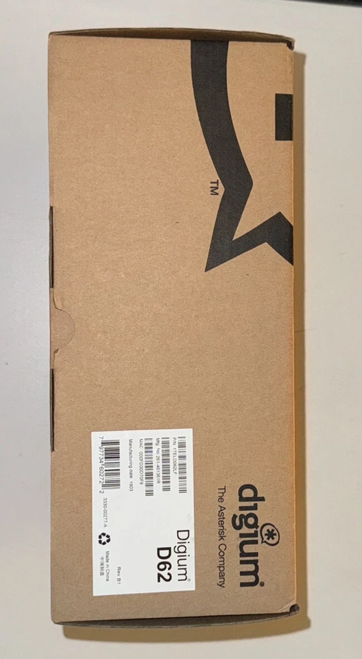 New Digium D62 2 Line Color Display Black IP Phone Sangoma 1TELD062LF Asterisk - Image 3 of 3