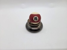 Vintage Number 15 Red Striped Small Pool Ball Replacement 1  "