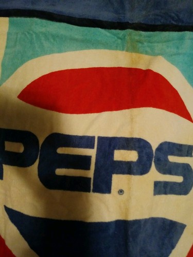 Macchina Pepsi Coca Cola vintage anni '80 asciugamano da spiaggia pubblicità promozionale made in USA - Foto 3 di 5