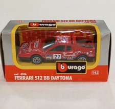 Bburago 1/43 Model Collection Ferrari 512 BB Daytona #27 Diecast Model Car #4106