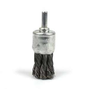 6*25mm Wire Knots End Brush Stainless Steel With Shanks For Die Grinder or Drill 6*25mm Wire Knots End Brush Stainless Steel With Shanks For Die Grinder or Drill