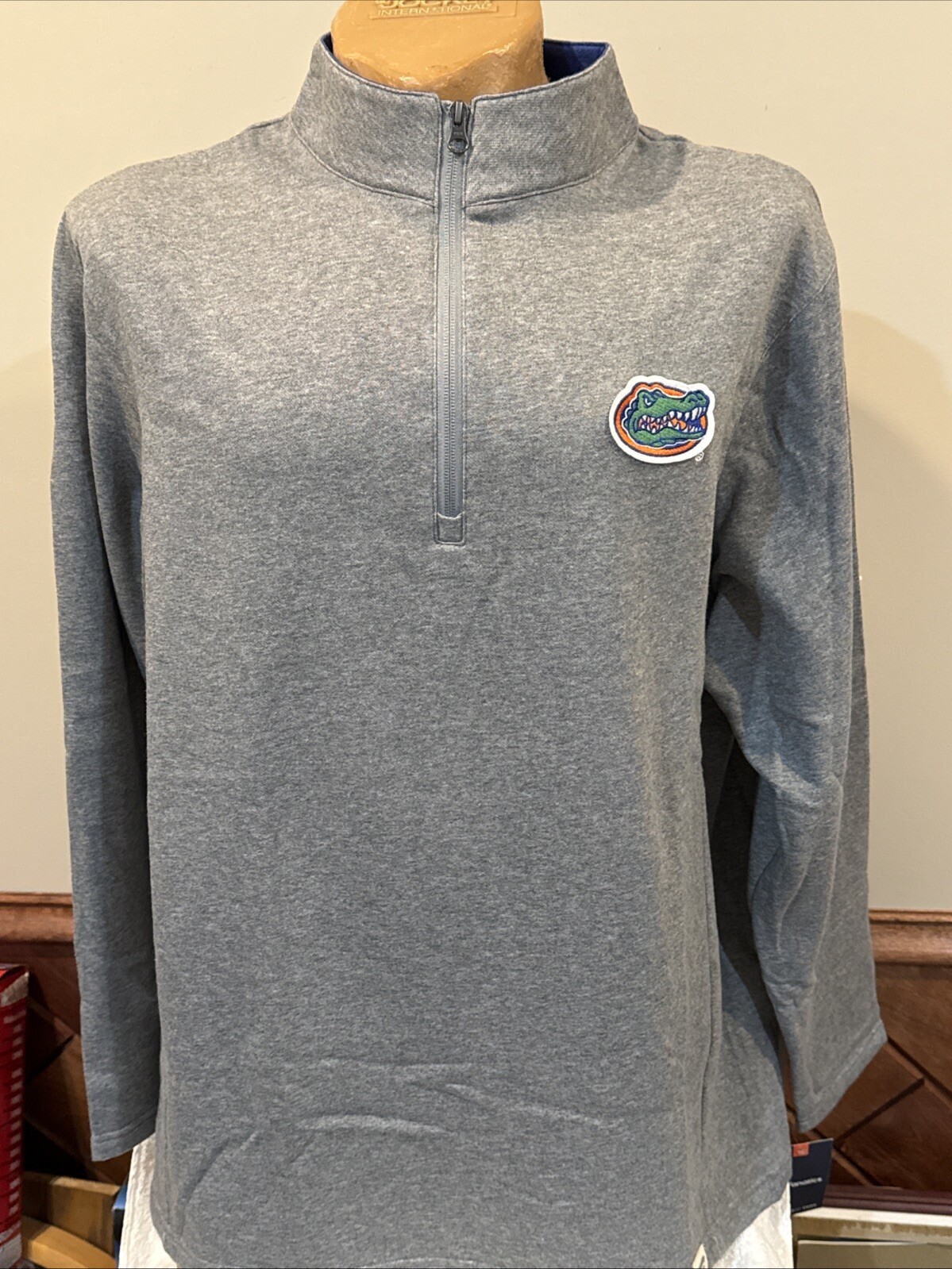 GORGEOUS Florida Gators Men's Sz XXL Gray 1/4 Zip Fanatics Sweatshirt, NWT!!