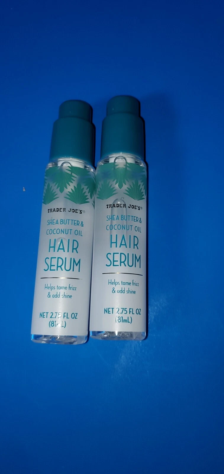 2 PACK TRADER JOE'S SHEA BUTTER & COCONUT OIL HAIR SERUM
