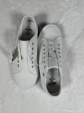 Hurley Chloe Women's Slip-On Canvas Shoes Fashion Sneaker White SZ 7 w tags