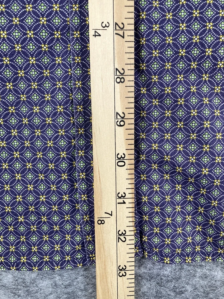 Camisa Cinch Para Hombres XL Estampado Geométrico Púrpura Occidental Manga Larga Con Botones Foto 3 de 4