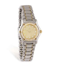 EBEL Classic 1911 Beluga Diamond Watch, RRP £3,500, 18k Gold Bezel
