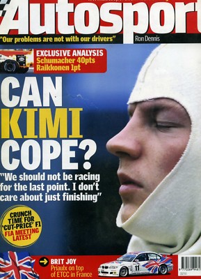 Autosport (6 May 2004) Kimi Raikkonen,Spanish GP, F3 Croft, Euro F3, DTM Estoril