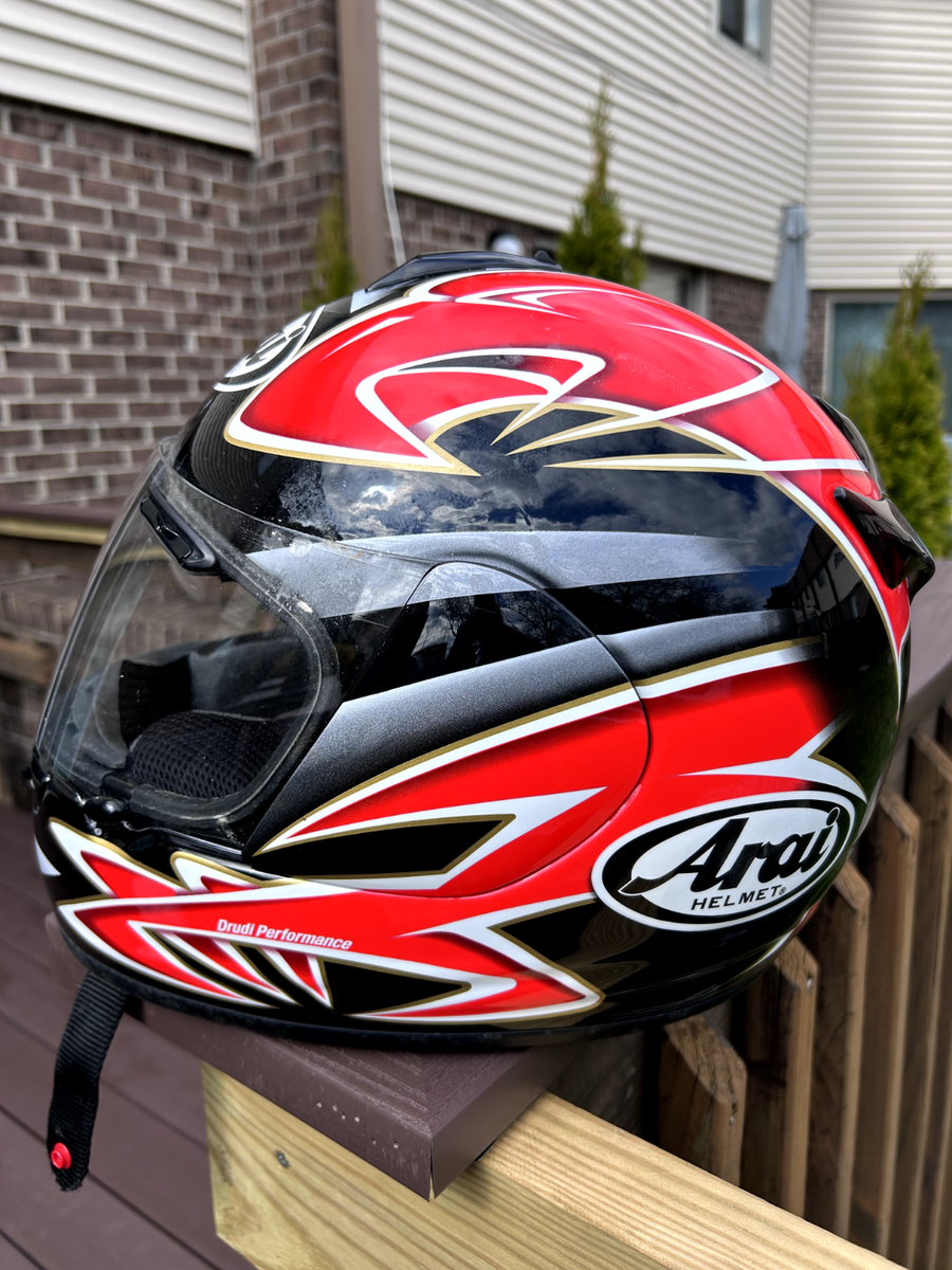 Motorcycle Helmet - Arai Drudi Performance Vector DOT Shell - XL