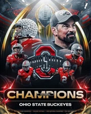 2024 OHIO STATE BUCKEYES National Champions Glossy 8 x 10 Photo Poster