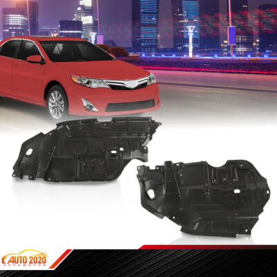 Fit For 12-14 Toyota Camry Front Engine Splash Shield Under Cover Left+Right Set