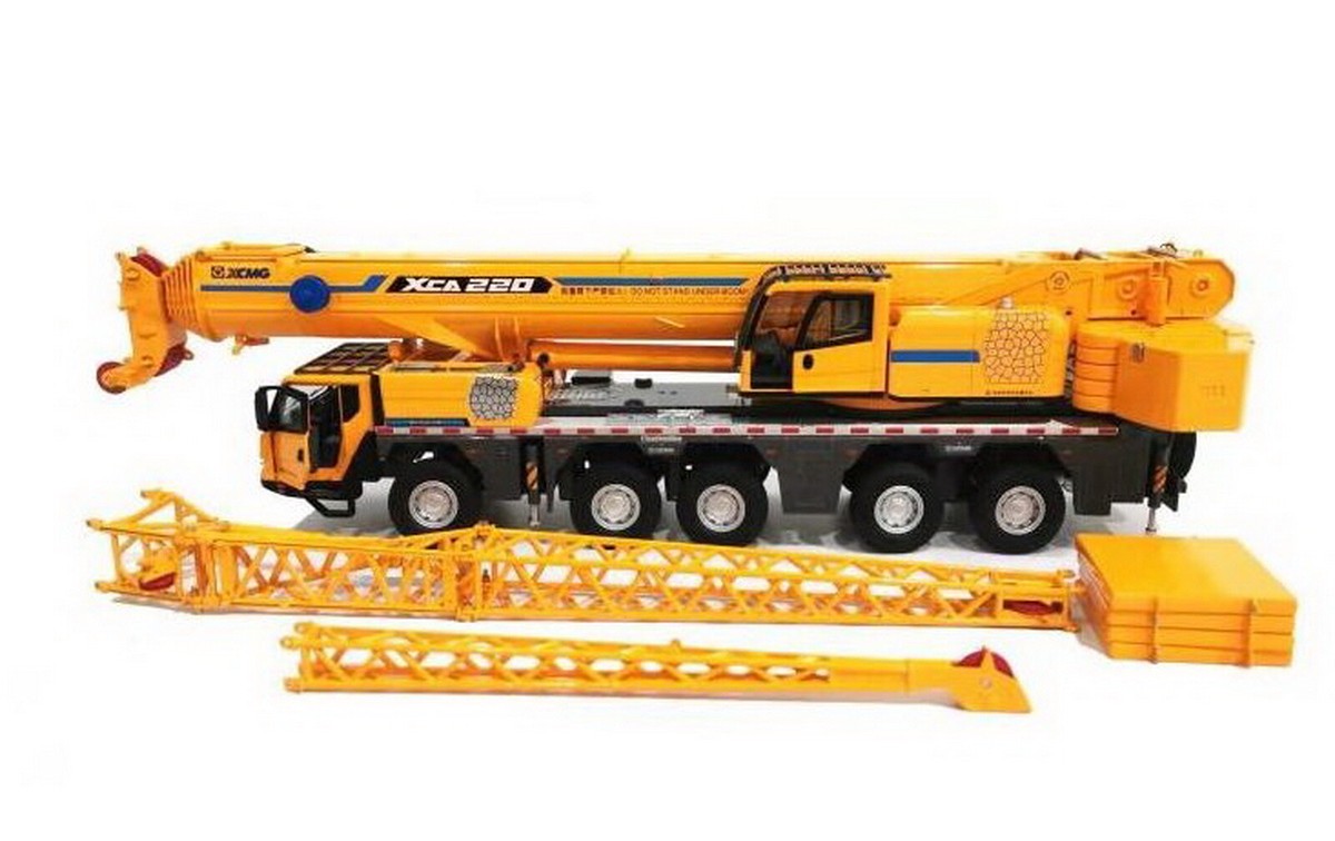 NZG 1/50 XCMG XCA 220 mobile crane blue/yellow クレーン車 NZG 1/50 XCMG XCA 220 mobile crane blue/yellow クレーン車