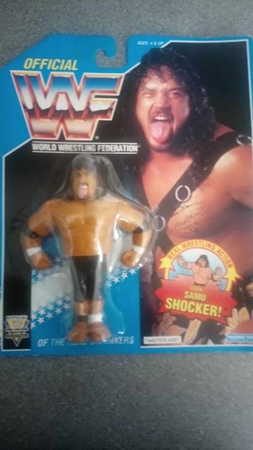 1993 WWF Hasbro Samu Headshrinkers MOC Sealed Seri...