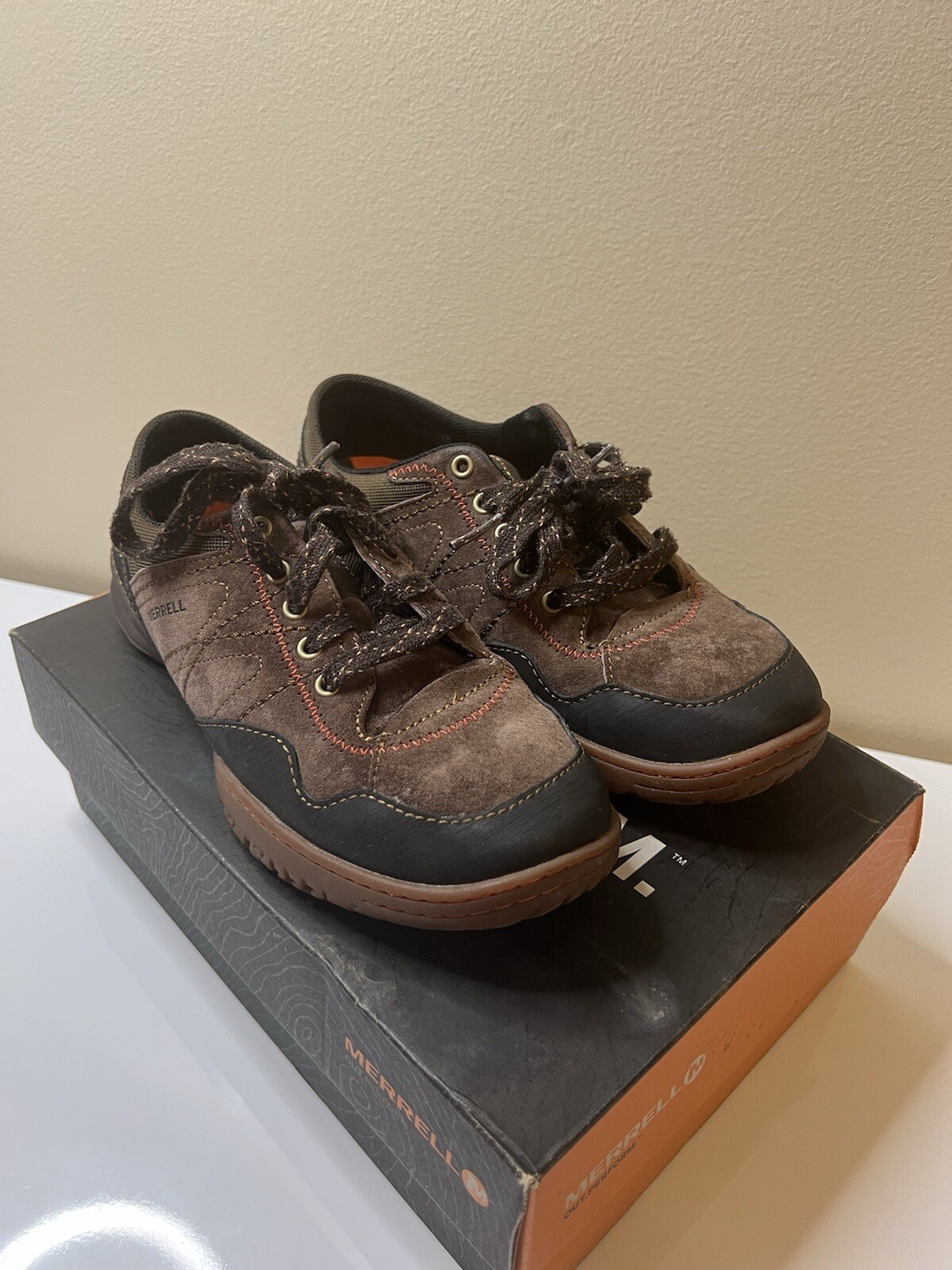 Merrell Albany Lace J42530 Espresso Scamosciato Vibram Scarpe Sneaker Donna 7