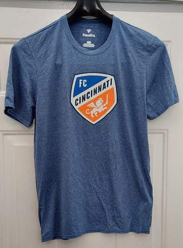 FANATICS MLS CINCINNATI FC MEN'S BLUE POLYESTER SHORT SLEEVE T-SHIRT SIZE M NWT - Picture 2 of 8