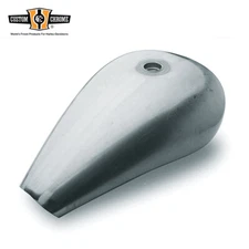 3.5 Gallon 2"Stretched Steel Gas Fuel Tank Fit For Harley Custom 23.5"x13.5"x9"
