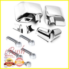 For 07-17 Jeep Wrangler Chrome Side Mirror Door Handle Tail Covers Combo Cover