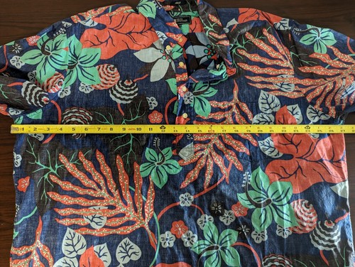REYN SPOONER Multi-pattern Short Sleeve Pull-over Shirt Men - Size Xl Hawaiian - Picture 10 of 11