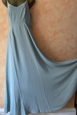 MARINE BLUE GREEN REWRITTEN BRIDESMAID EVENING DRESS NEW DESIGNER