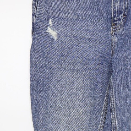 Topshop Womens Blue Cotton Blend Boyfriend Jeans Size W25 L28 - Picture 9 of 12
