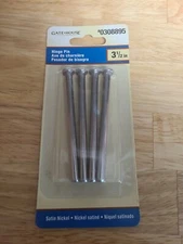 GATE HOUSE 3-1/2" DOOR HINGES   NEW Satin nickel