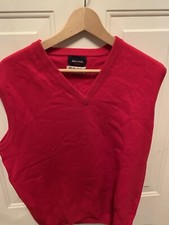 Vintage Mark Shale 100 Pure Lambswool- Mens Sweater Vest 42" - Scotland