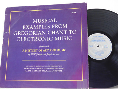Various Lp MUSICAL EXAMPLES FROM GREGORIAN CHANT TO ELECTRONIC MUSIC   VG++