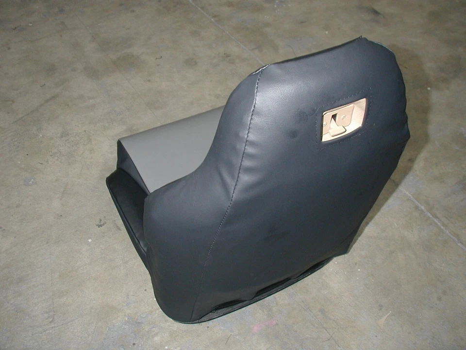 para 1994-1996 CHEVY CORVETTE C4 PADRÃO S.PAR DE CAPAS DE ASSENTO DE COURO PRETO/VERMELHO - Imagem 2 de 4