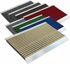 Fußmatte PRO Alu Rahmen für außen & innen viele Farben & Größen Profi Brush