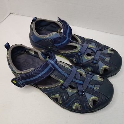 Merrell Hydro Hiker (MY53375) Sandal Youth Boy's Size 6 W Blue Green Water Shoes
