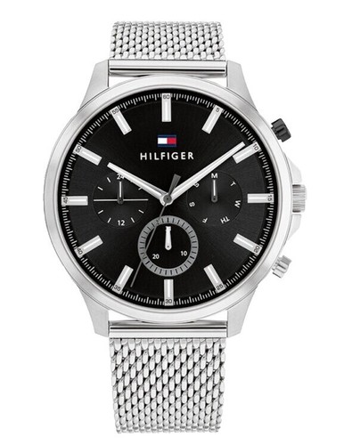 Women\'s Tommy Hilfiger Quartz Analog Dial Causal LARGE Round Watch T10041 NIB Tommy Hilfiger Women Rubber Band Wristwatches for sale | eBay main image 4
