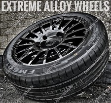 18" Black Tm Alloy Wheels Fits Ford Edge All Models 5x108 + Tyres