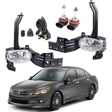 For 2008-2010 2011 Honda Accord Sedan Coupe Front Bumper Fog Lights Lamps Pair