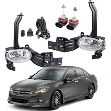 For 2008-2010 2011 Honda Accord Sedan Coupe Front Bumper Fog Lights Lamps Pair