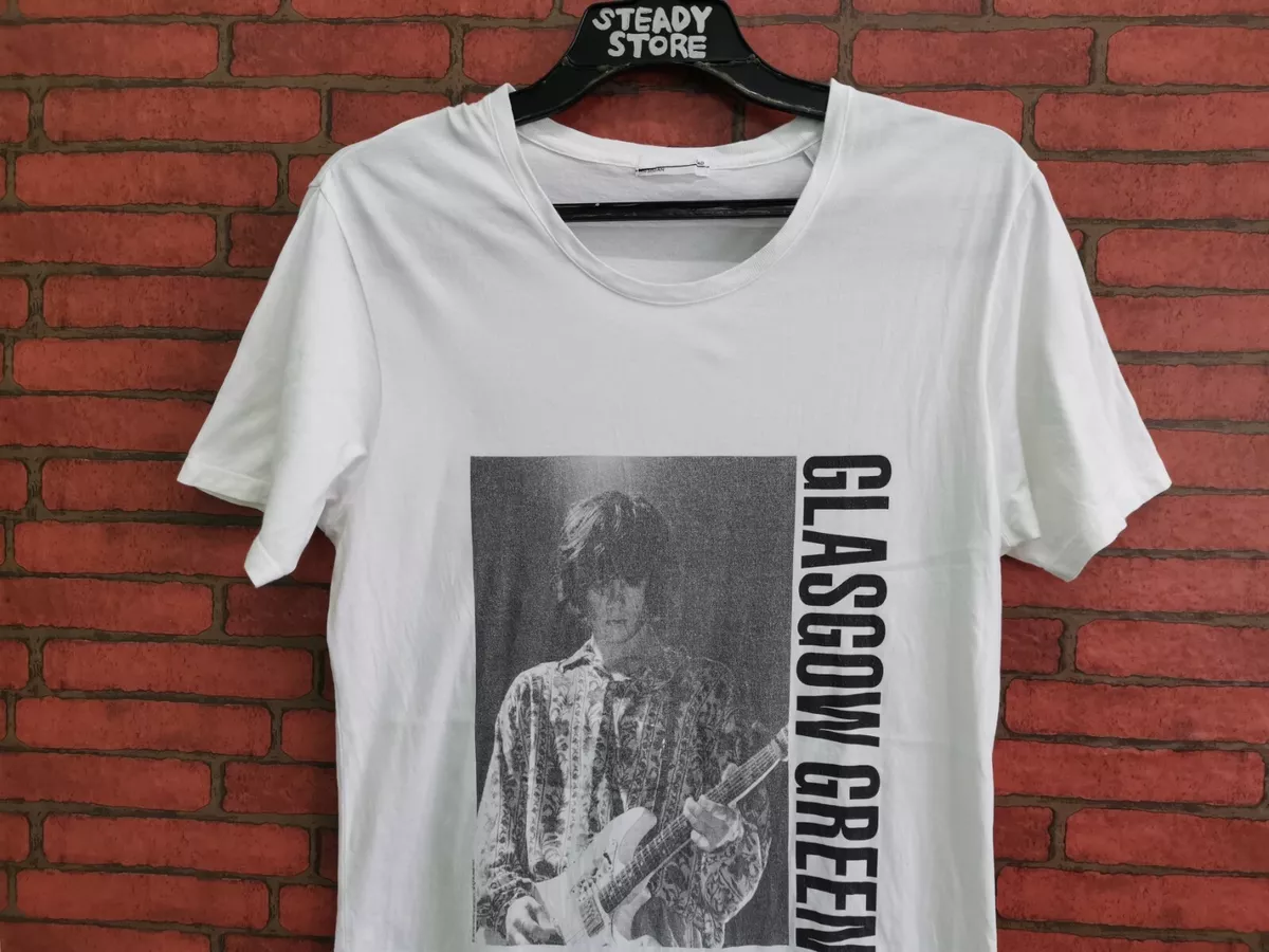 LAD MUSICIAN STONE ROSES JOHNNY SQUIRRE GLASGOW GREEN T SHIRT | eBay