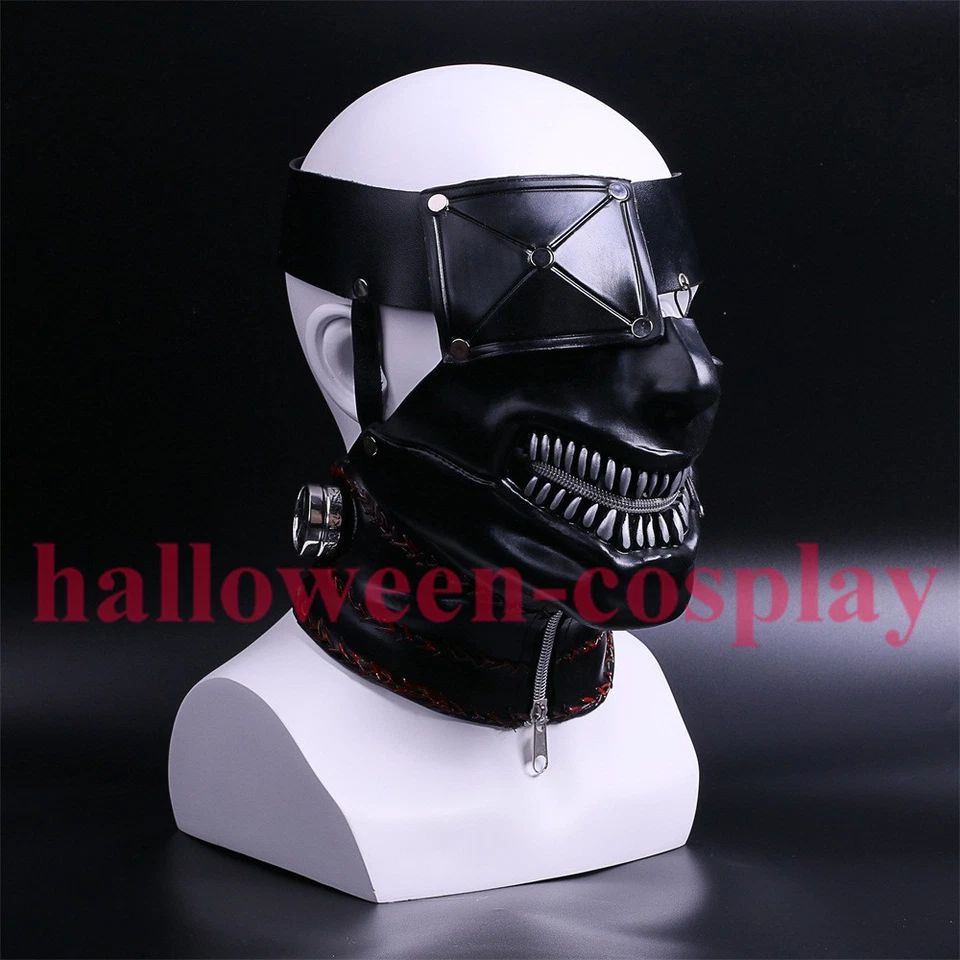2017 Movie Tokyo Ghoul Mask Ken Kaneki Mask Latex Cosplay Props Halloween Mask - Image 3 of 4