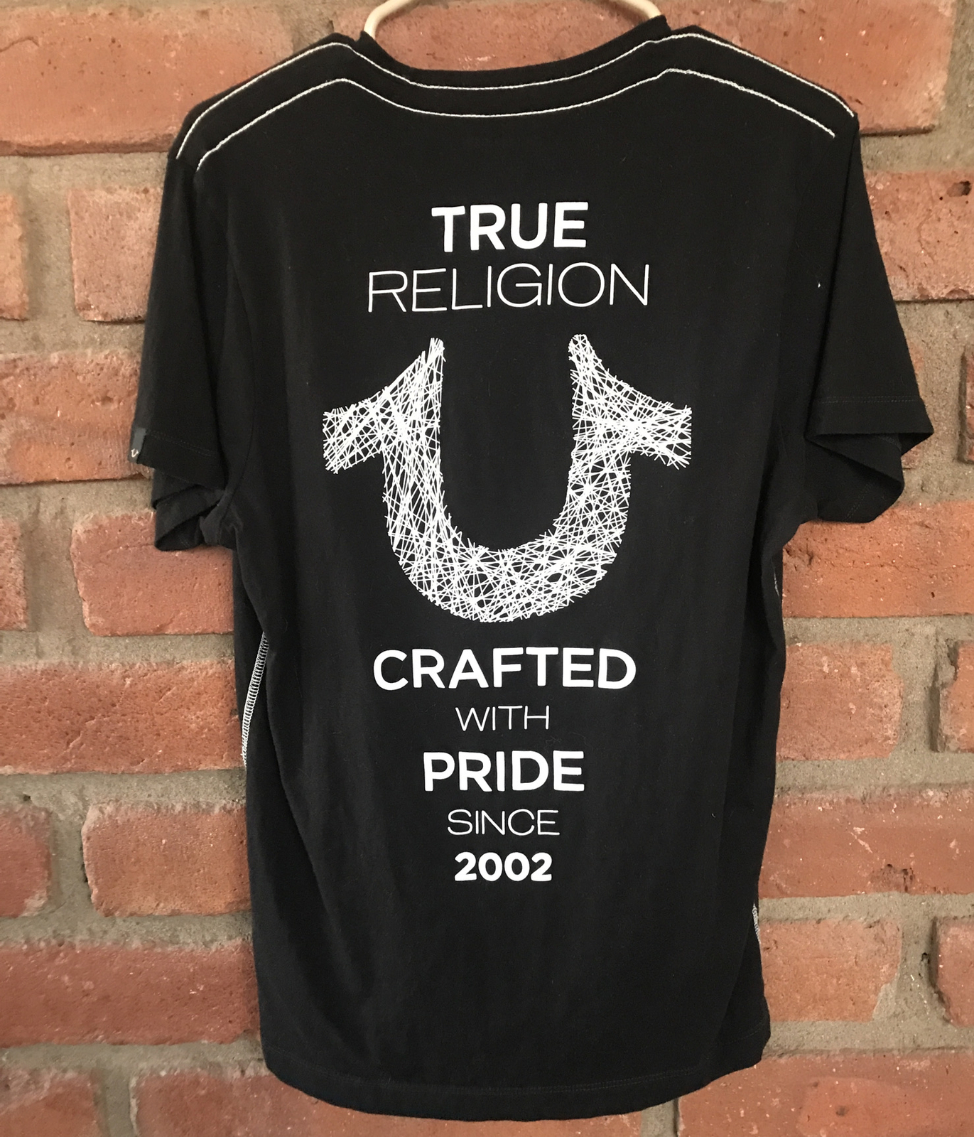 True Religion Men's S Graphic Black TShirt Crafted … Gem