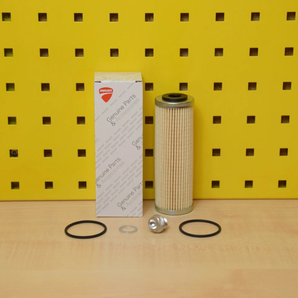 Kit Filtre D'Huile Originale Bouchon pour: Ducati Panigale 899 959 1199 1299 V2 - Photo 1/1